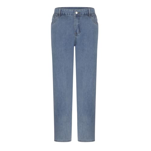 Mens Vintage Baggy Jeans Y2k Casual Trendy Going Out Loose Denim Pants Comfy Straight Leg Skater Streetwear Trousers