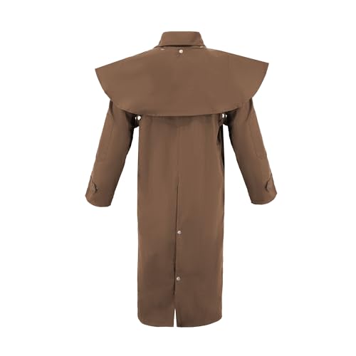 Image of RESISTANCE Premium Oilskin Duster Coat Waterproof Cotton Unisex Cowboy Cowgirl Western Workwear