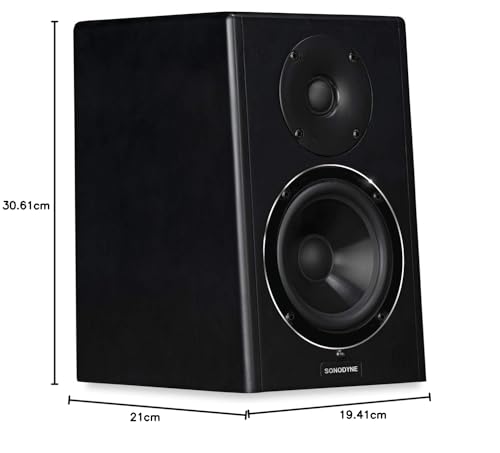 Image of Sonodyne PM 50 V2 Professional Active Studio Monitor for Music Production, 45 Watts Wired Subwoofer Mixing & Mastering (Single Unit) (Black)