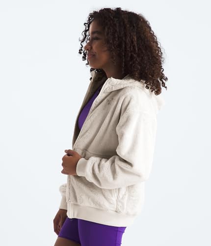 Image of THE NORTH FACE Girls' Osito Full Zip Hoodie | Fleece Hooded Jacket With Hand Pockets & Durable Ribbed Collar