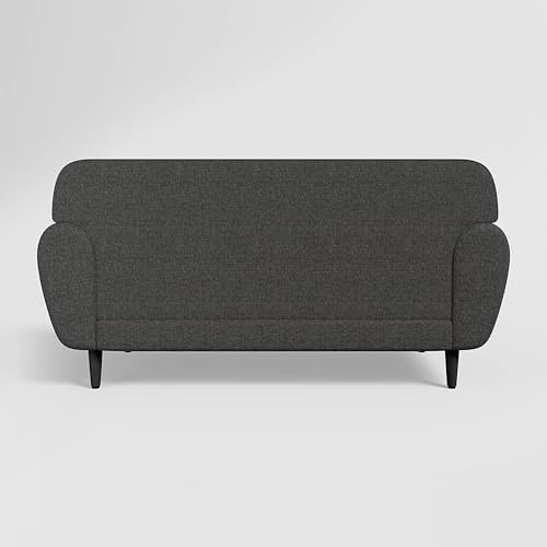 Image of GODREJ INTERIO Sofa Bobbin 3 Seater Fabric Sofa for Living Room, 3-Years Warranty, Pinewood, Charcoal
