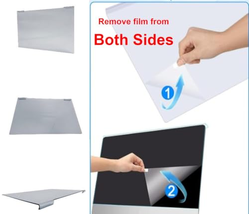 Image of VizoBlueX - 14 inch Diagonal Blue Light Blocking Screen Protector Filter. Panel LED PC All Laptop Anti-UV Eye Protection Panel Cover - Hanging Type Fits Apple MacBook Pro 14 (W 12.4 inch X H 7.9 inch)