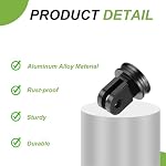 PATIKIL Aluminum Camera Tripod Mount Adapter, 1/4" Screw Tripod Conversion Adapter for Action Camera Tripod, Black