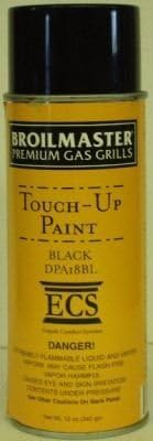 Pintura negra para parrilla de alta temperatura, 12 oz.