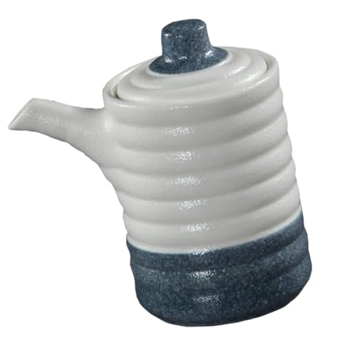 Cabilock Japanese Spice Jar Ceramic Condiment Storage Can with Tight Seal for Home Use and Heat Resistant for Kitchen Seasoning Organization