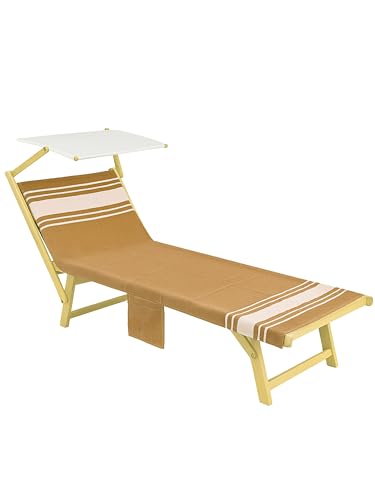 o-day Toalla de playa con esquinas y bolsillos, 70 x 180 cm, 100% algodón, para cuna y playa
