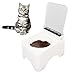 Cat Automatic Sensing Feeder Transparent Lid Raised Design Automatic Intelligent Cat Dog Feeder Bowl Food Distributor for Home Indoor (Style 2)