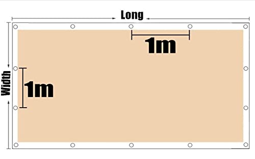 Toile d'ombrage robuste coupe-vent avec œillets pour brise-vue - 6