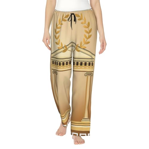 Pantalon de survêtement ample et doux à motif romain pour vos moments de détente