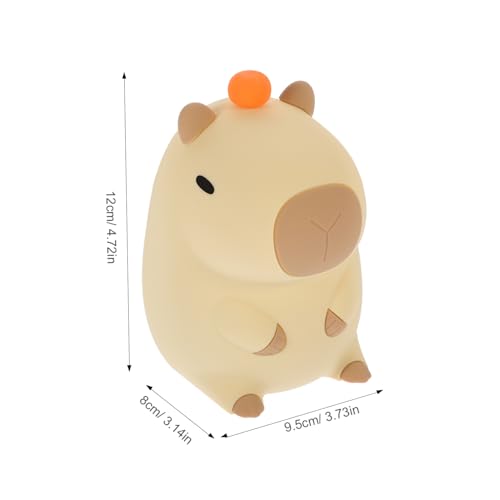 Lámpara de noche de silicona con diseño de animal, cable USB miniatura 2