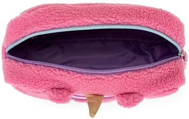 MOFU MOFU - Official Mofu Mofu Mofu Bag, Storage Bag for Bags and Backpacks, with Practical Zip Closure and Fluffy Details, Gift Idea for Girls and Children, 22 x 5 H x 12 cm, Lilac, lilac, Casual image 5