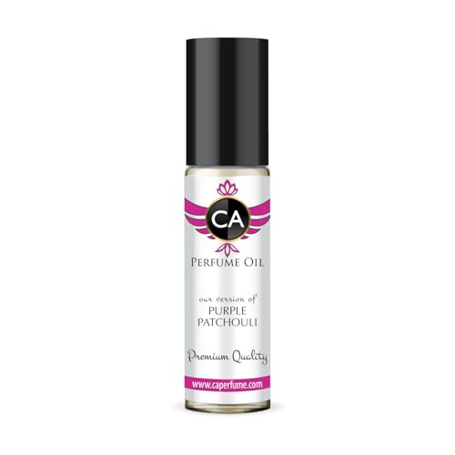 CA Perfume Impression of Purple Patchouli Unisex Fragrance Oil Floral Woody Musk Scent Long Lasting Perfumes for Women &amp; Men Travel Size TSA Ready Mini Parfum Body Oil Roll-on 0.33 Fl Oz 10ml