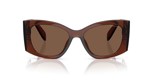 Lunettes de soleil Michael Kors 0MK2244U carrées marron transparent