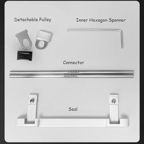 Rail de plafond double gain de place pour séparer une pièce sans perçage lourd