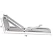 Douper Heavy Duty Wall Mounted Folding Shelf Brackets Cold Roll Steel in White Baking Finish with Mounting Screws Max Load 150lb Sold in Pairs(Board Not Included)