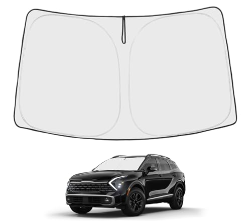 Image of Proadsy Windshield Sun Shade for Kia Sportage NQ5 2023 2024 2025 2026 4-Layer Foldable Front Sunshade Protector Sun Visor Blocks UV Rays Keep Car Cooler Accessories