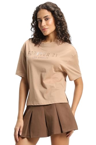 Image of FOREVER 21 Womens Graphic Oversized Oversized Tees