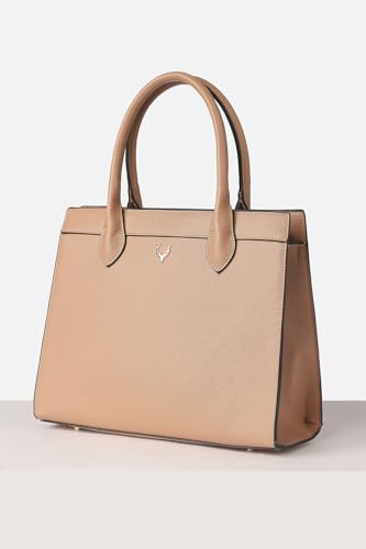 Image of Allen Solly Women's Large Tote Shoulder Bag | PU Leather | Sleek Minimal Design | Adjustable Strap | Travel & Commute