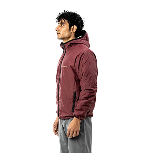 Image of TriPole Men's Winter Jacket 5C Comfort - Trekking and Daily Use (Wine, XL)