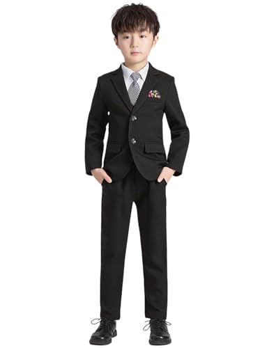 Costume pour garçon à rayures chic et smoking de banquet trois pièces