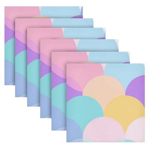 Servilletas de Tela Multicolor Pack x6 20 x 20 in miniatura 2
