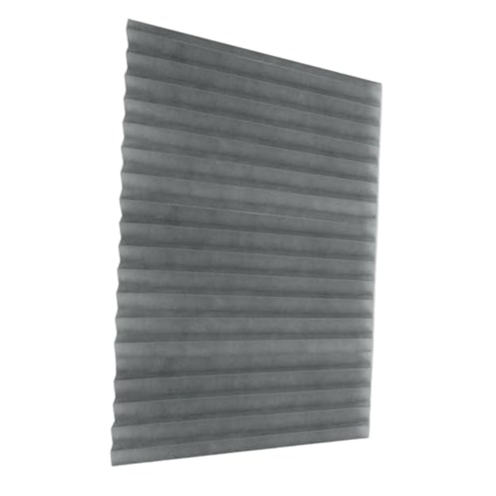 Blackout Window Pleated Shades, Breathable Grey