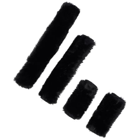 Naturally Equestrians 4pc Halter Set - 1x Neck saver 1x Nose Protector 2x Cheek pieces (Black)
