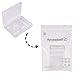 PH PandaHall 30 Pcs Clear Plastic Clip-on Earring Converter Component Fit 5mm Rhinestone 11x10x3.5mm for Non-Pierced Ears