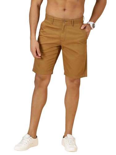 Image of Thomas Scott Men's | Solid | Chino Shorts | Regular Fit | Cotton Elastane | Above Knee | Casual Short