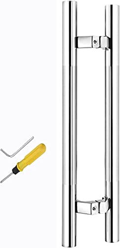 �h�A�n���h�� ���_�� �o�[�� �u���b�V���d�グ - ���ʎ��t���A�X�e�����X�X�`�[�����v�b�V���v�� �K���X�V�����[�h�A/�t�����g�ؐ��h�A�p�A���O���G���g���[�h�A�n���h��(�V���o�[-50cm(19.7�C���`)