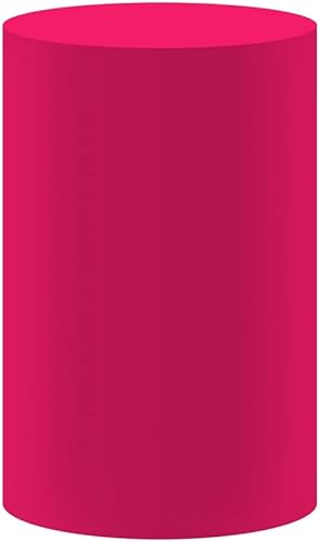 Miniatura 4 de Cubierta de zócalo fucsia para fiesta de cumpleaños de bebé, recién nacido, baby shower, bautismo, comunión, bautizo, cubierta de cilindro,