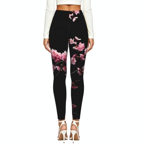 Leggings japoneses florales de mujer: ropa de gimnasio cómoda y elástica 3