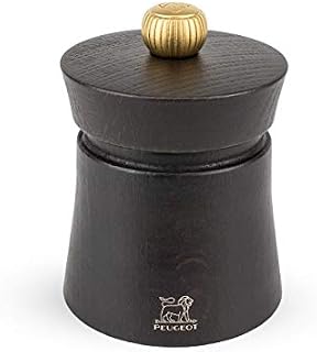 Peugeot - Bali Wooden Manual Pepper Mill - Adjustable Grinder - Beechwood, Chocolate, 8 cm