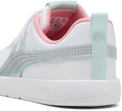 Puma Çocuk Courtflex V3 Space Belle V Sneaker, Beyaz, 33 Numara - Görsel 4