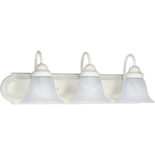 Image of Nuvo Lighting 60 /321 Traditional Three Light Vanity from Ballerina collection in Pwt, Nckl, B /S, Slvr. finish