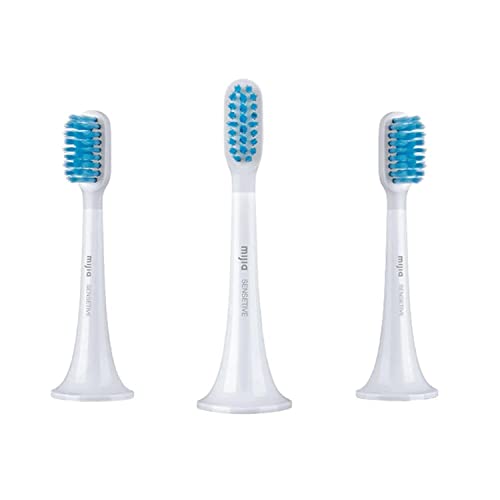 Xiaomi Mi Electric Toothbrush Head (Gum Care) 3er Set Auftsteckbürsten für Mi Electric Smart Toothbrush, T300 und T500 (abgerundeten Borsten, besonders schonende und zahnfleischfreundlich Reinigung)