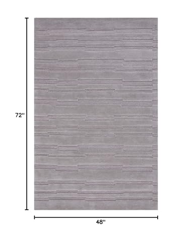 SAFAVIEH Tapete Chatham 4'x6' Lana Gris Hecho a Mano miniatura 2