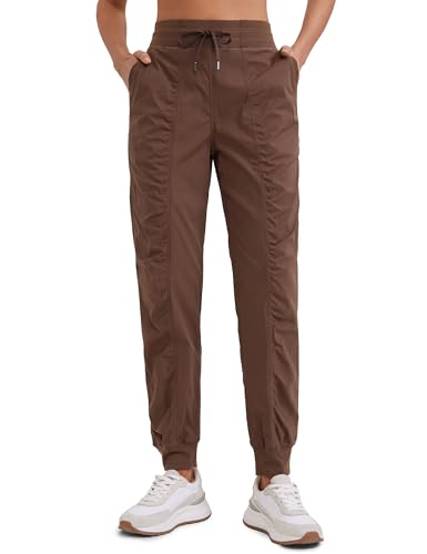 Image of CRZ YOGA Ease Line Joggers 26 inch /28.5 inch /30.5 inch | Casual, Lightweight, Ruched Design, Pockets, for Women