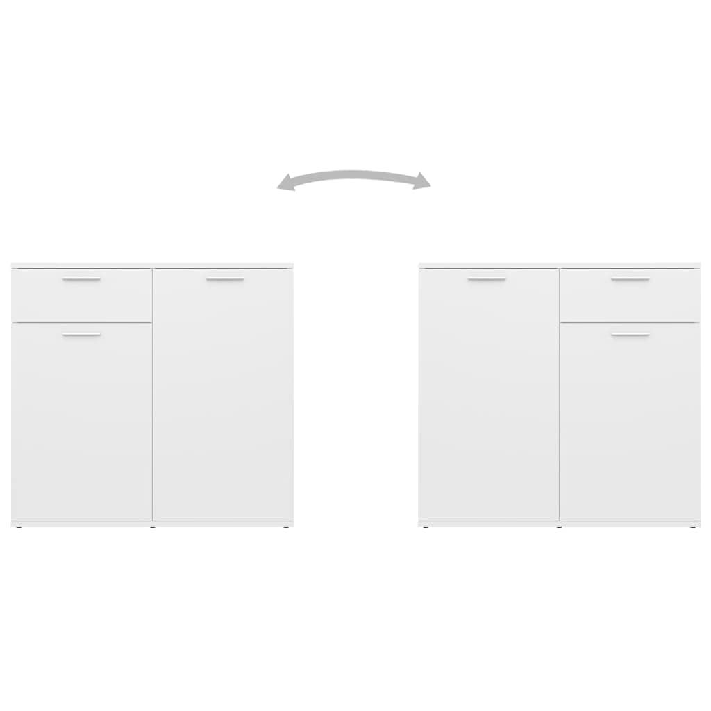 Générique Buffet Blanc 160x36x75 cm Bois d'ingénierie,Meubles,Armoires & Meubles de Rangement,Buffets & bahuts,Blanc,58.8 KG,3074927