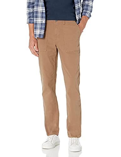 Amazon Brand - Goodthreads Men's Straight-Fit Stretch Canvas Utility Pant, Khaki, 38W x 32L