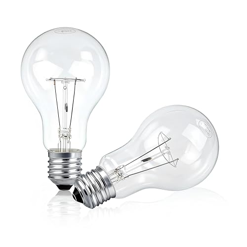 Hoimuv 150 Watt Incandescent Light Bulbs A21 150 WATT Incandescent Bulb Shatter Resistant Rough Service Light Bulb 150W A19 Shape (2 Pack)