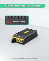 LINOVISION 2,5G BT 60W PoE++ Injektor mit Echtzeit-Leistungsanzeige, Single-Port IEEE802.3bt PoE-Injektor für PTZ-Kameras, PoE-Beleuchtung, WiFi 6-Zugangspunkte – Ansicht 4
