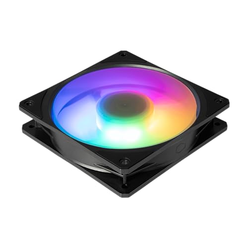 Cooler Master Mobius 120P ARGB Radiator Fan - Ring Blade Design (PWM), Ultra-Durable Loop Dynamic Bearing (max. 75.2 CFM, 3.63 mmH2O, 30 dBA), Chamfered Air-Focus Frame - Addressable Gen 2 RGB