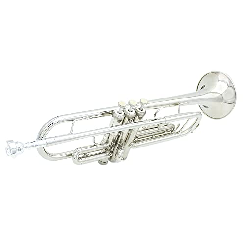 Trompette si bémol Karlak instrument en laiton avec gants et embouchure inclus