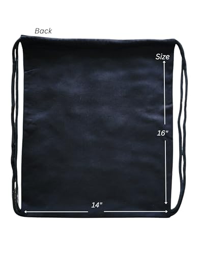 Halloween Trick or Treat Bag, Glow in the Dark Design, Black Drawstring Bag with Spooky Print2