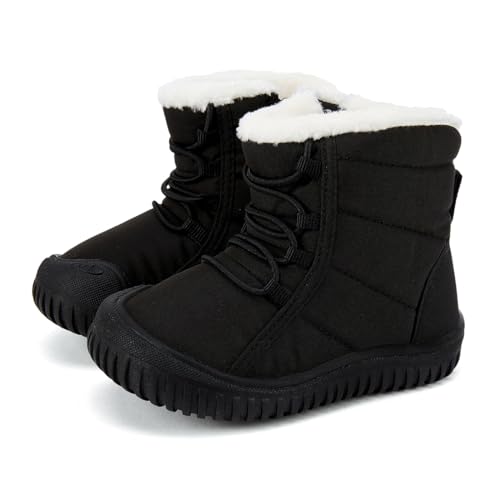 Image of BMCiTYBM Toddler Baby Snow Boots Winter Shoes Boys Girls Cold Weather Baby Faux Fur Shoes