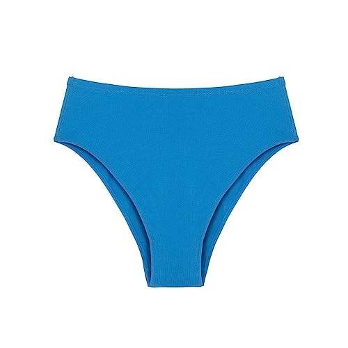 Cocila Bragas Mujer Algodon Braguitas Ropa Interior Elástico De Talla Grande Algodón para Mujer, Media Cadera, Cintura Alta, Color Sólido, Abierto, Sexy, Triángulo (Mint Green, S) Culotte