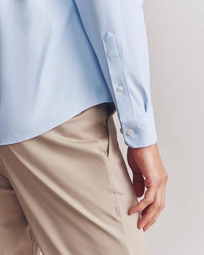 Rhone Men's State of Mind Shirt, Slim Fit Button Down Shirt, Performance Fabric, Anti Odor (Blue, Large)4