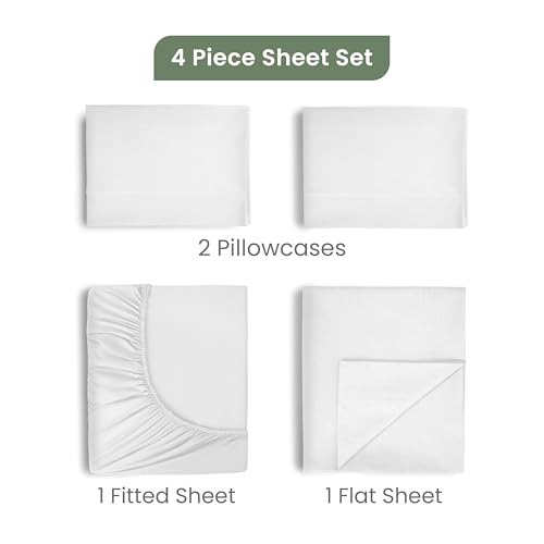 Image of EcoPure King Size Sheet Set, White
