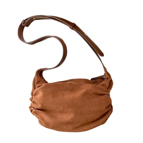 Sac à bandoulière marron idéal pour vos sorties citadines et balades du week-end